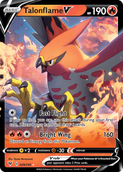 Talonflame V (029/185) [Sword & Shield: Vivid Voltage] | Deep Dive Games St. Marys