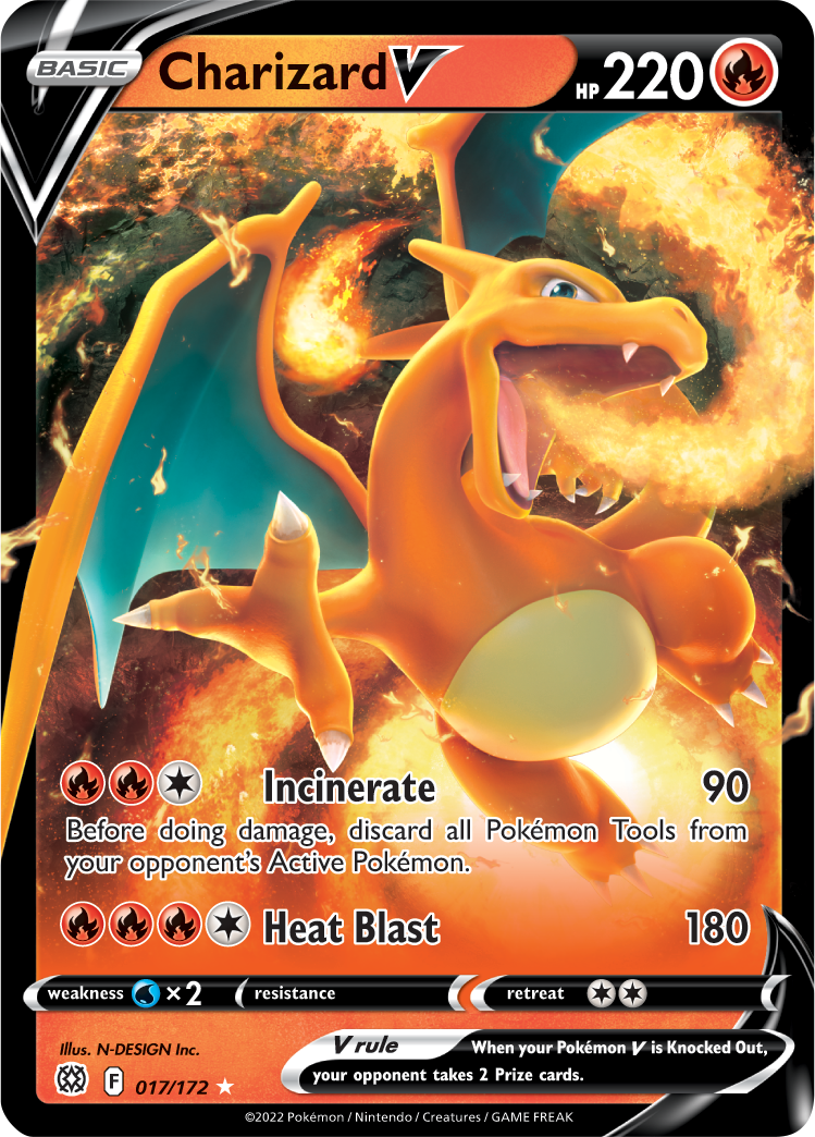 Charizard V (017/172) [Sword & Shield: Brilliant Stars] | Deep Dive Games St. Marys