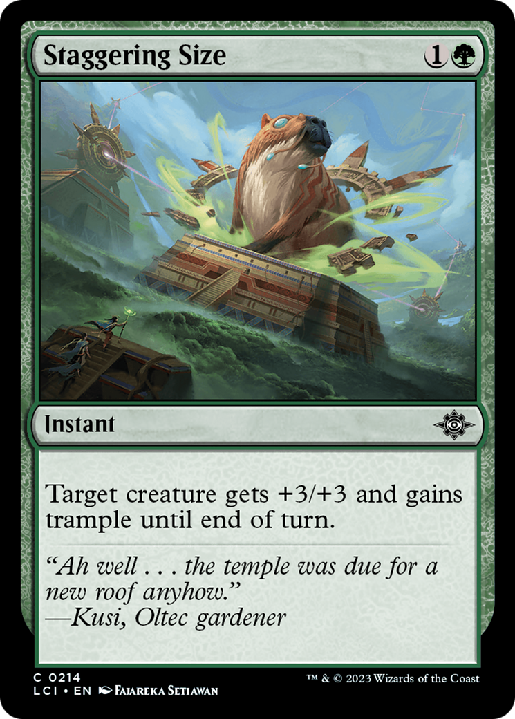 Staggering Size [The Lost Caverns of Ixalan] | Deep Dive Games St. Marys