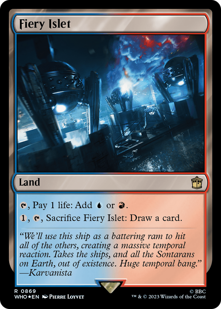 Fiery Islet (Surge Foil) [Doctor Who] | Deep Dive Games St. Marys
