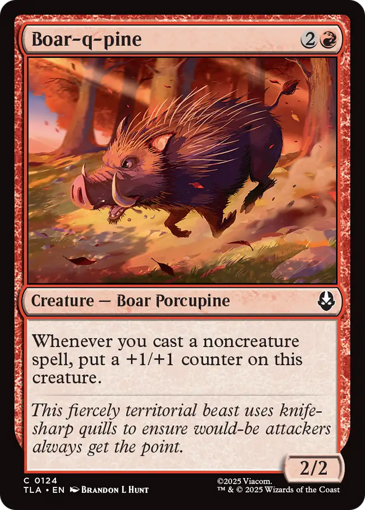 Boar-q-pine [Avatar: The Last Airbender] | Deep Dive Games St. Marys