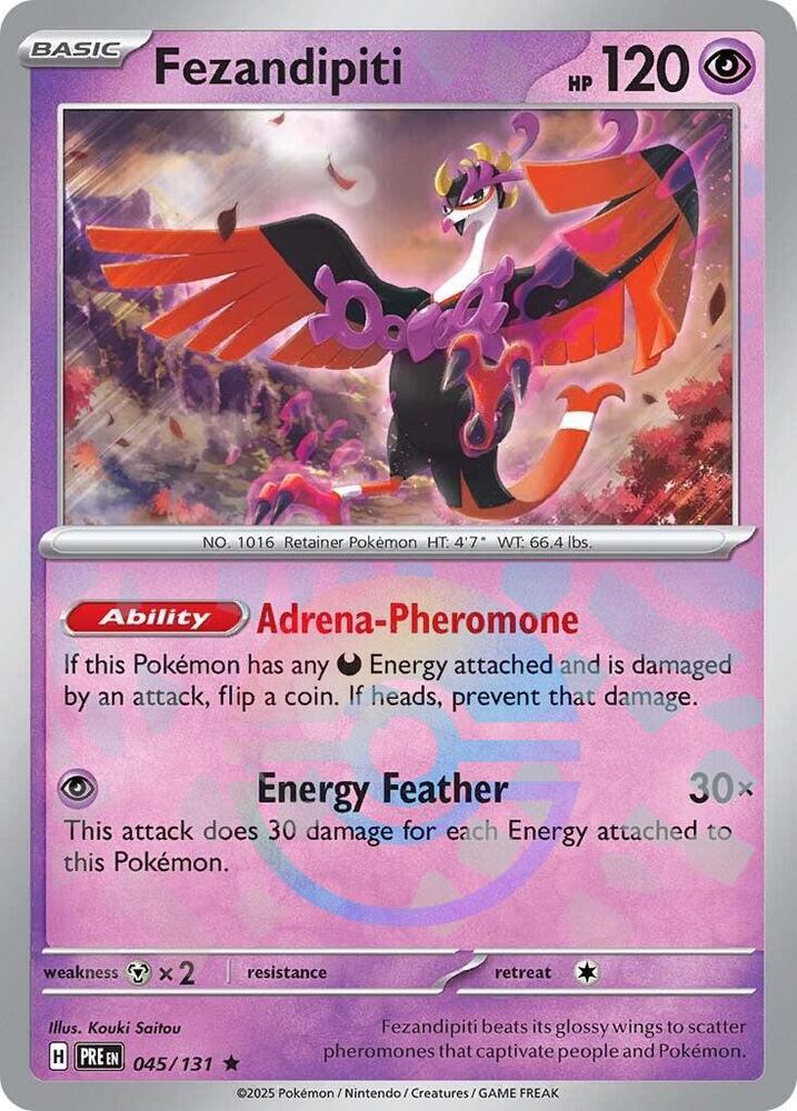 Fezandipiti (045/131) (Poke Ball Pattern) [Scarlet & Violet: Prismatic Evolutions] | Deep Dive Games St. Marys