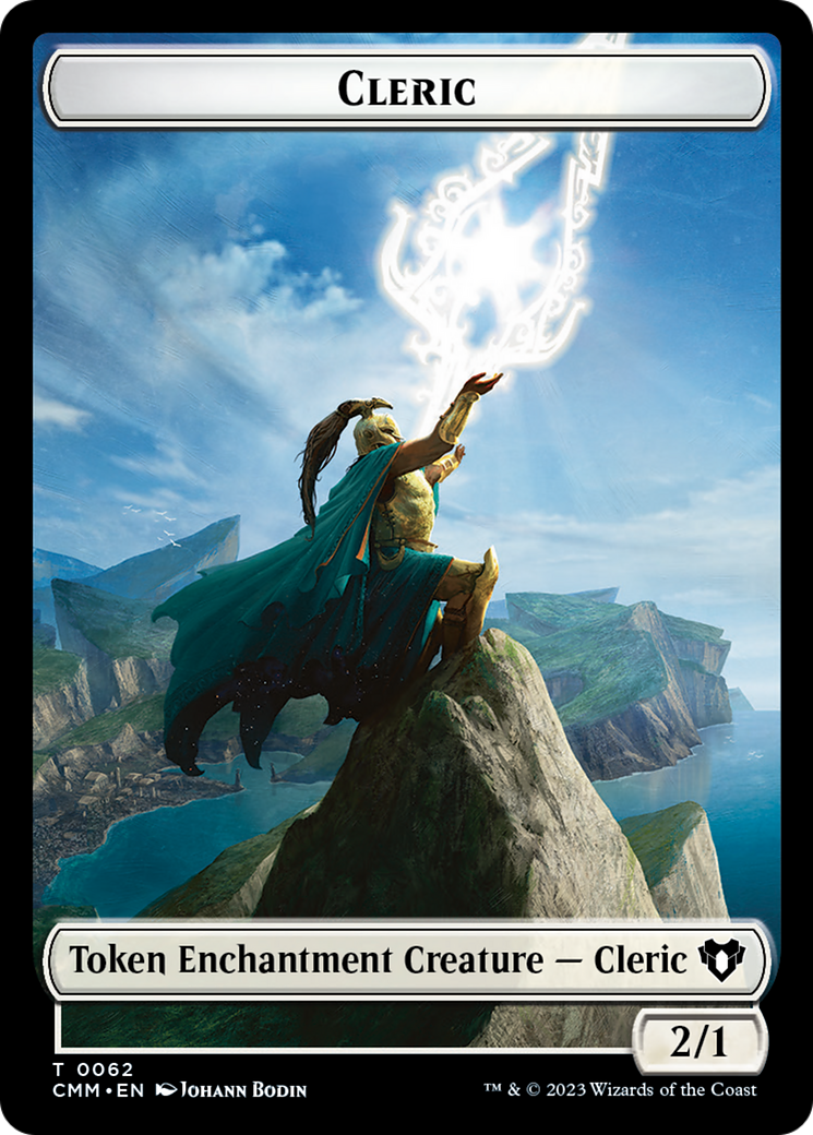 Elf Warrior // Cleric Double-Sided Token [Commander Masters Tokens] | Deep Dive Games St. Marys