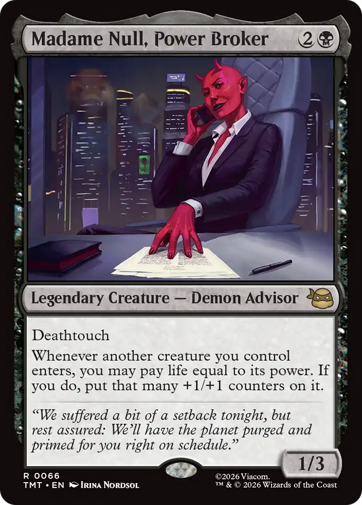 Madame Null, Power Broker [Teenage Mutant Ninja Turtles] | Deep Dive Games St. Marys