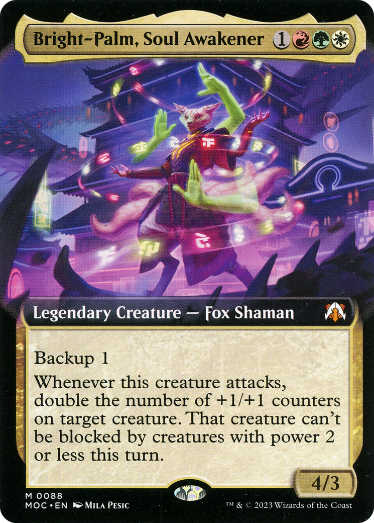 Bright-Palm, Soul Awakener (Extended Art) [March of the Machine Commander] | Deep Dive Games St. Marys