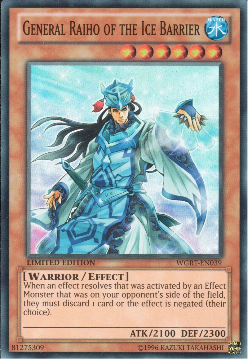 General Raiho of the Ice Barrier [WGRT-EN039] Super Rare | Deep Dive Games St. Marys