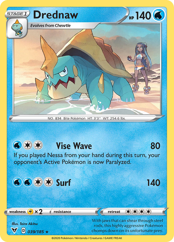 Drednaw (039/185) [Sword & Shield: Vivid Voltage] | Deep Dive Games St. Marys