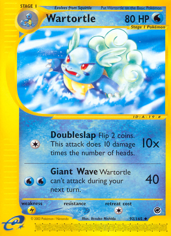 Wartortle (92/165) [Expedition: Base Set] | Deep Dive Games St. Marys