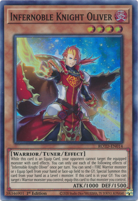 Infernoble Knight Oliver [ROTD-EN014] Super Rare | Deep Dive Games St. Marys