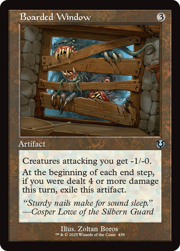 Boarded Window (Retro Frame) [Innistrad Remastered] | Deep Dive Games St. Marys