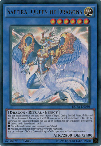 Saffira, Queen of Dragons [DUEA-EN050] Ultra Rare | Deep Dive Games St. Marys