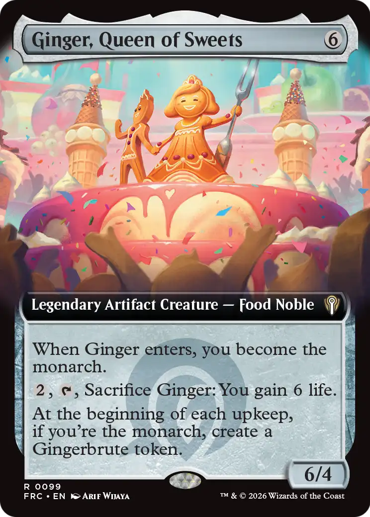 Ginger, Queen of Sweets (Extended Art) [Reality Fracture Commander] | Deep Dive Games St. Marys