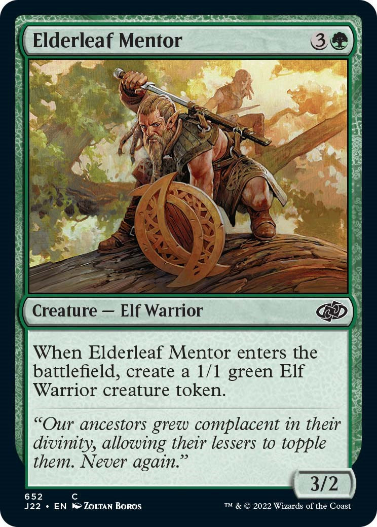 Elderleaf Mentor [Jumpstart 2022] | Deep Dive Games St. Marys