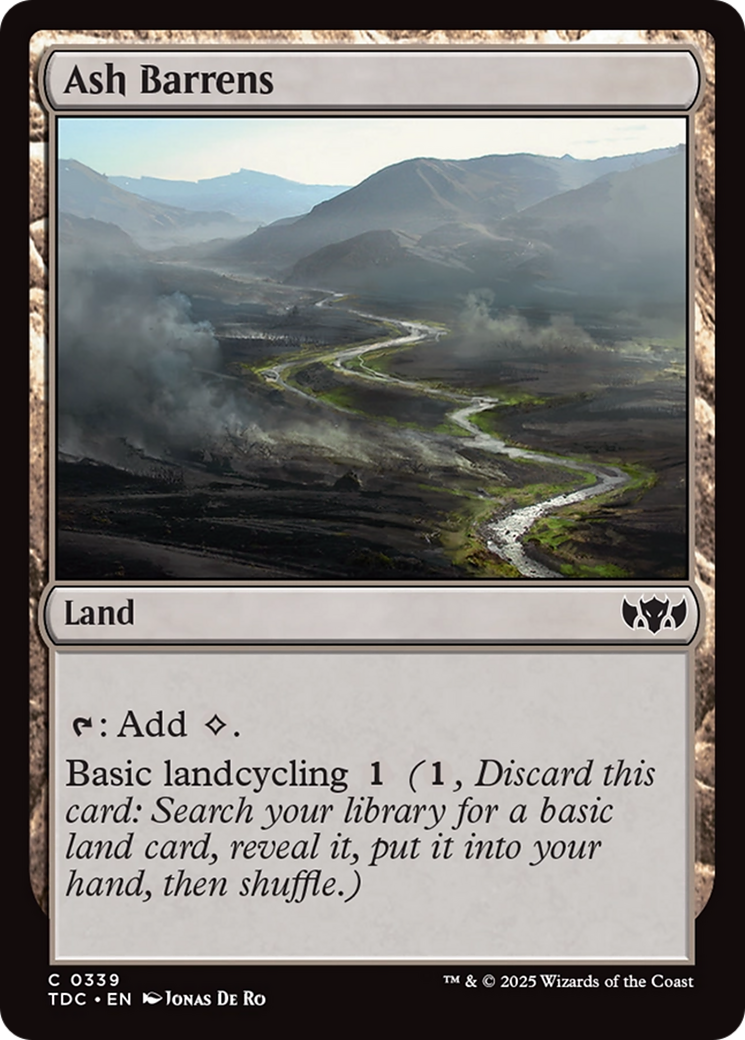 Ash Barrens [Tarkir: Dragonstorm Commander] | Deep Dive Games St. Marys
