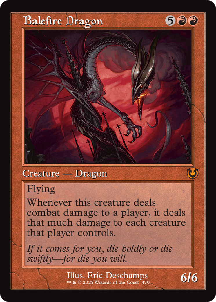 Balefire Dragon (Retro Frame) [Innistrad Remastered] | Deep Dive Games St. Marys