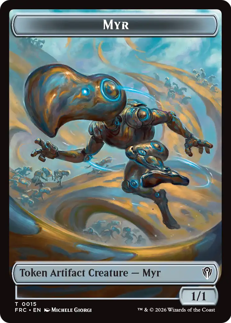 Angel // Myr Double-Sided Token [Reality Fracture Commander Tokens] | Deep Dive Games St. Marys
