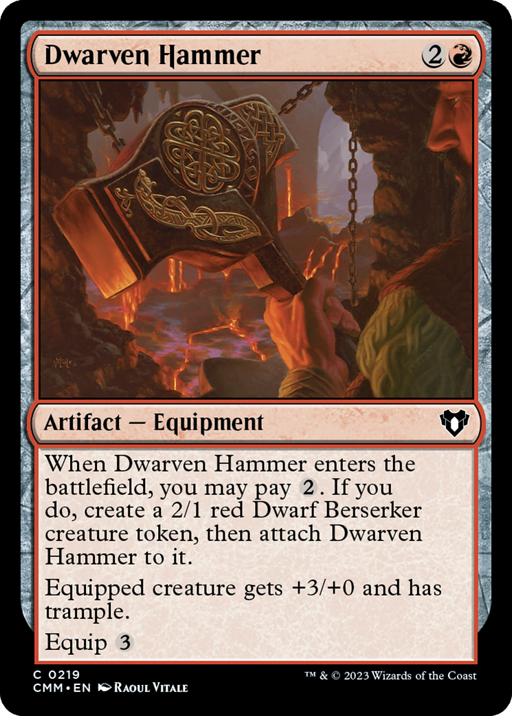 Dwarven Hammer [Commander Masters] | Deep Dive Games St. Marys