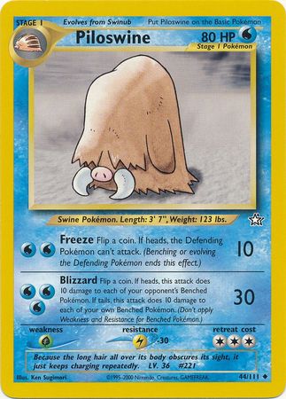 Piloswine (44/111) [Neo Genesis Unlimited] | Deep Dive Games St. Marys