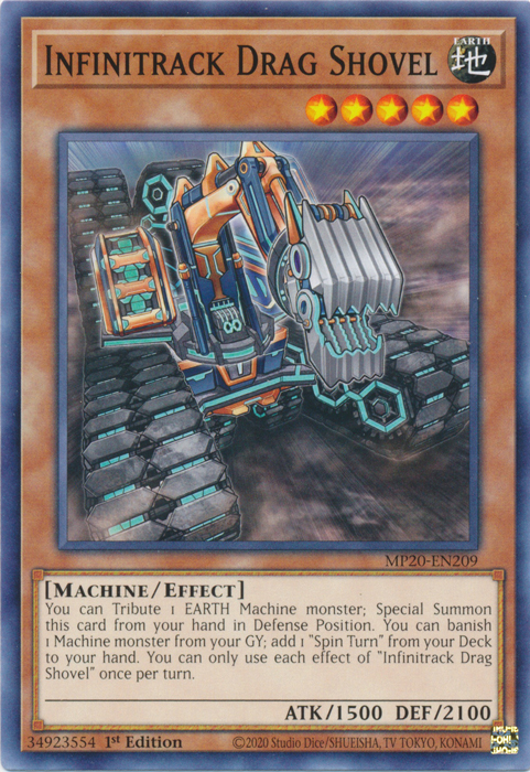 Infinitrack Drag Shovel [MP20-EN209] Common | Deep Dive Games St. Marys