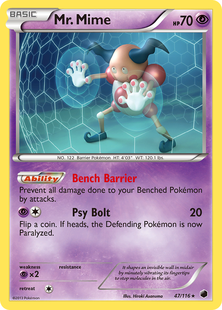 Mr. Mime (47/116) [Black & White: Plasma Freeze] | Deep Dive Games St. Marys