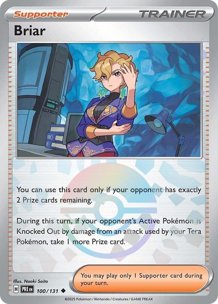 Briar (100/131) (Poke Ball Pattern) [Scarlet & Violet: Prismatic Evolutions] | Deep Dive Games St. Marys