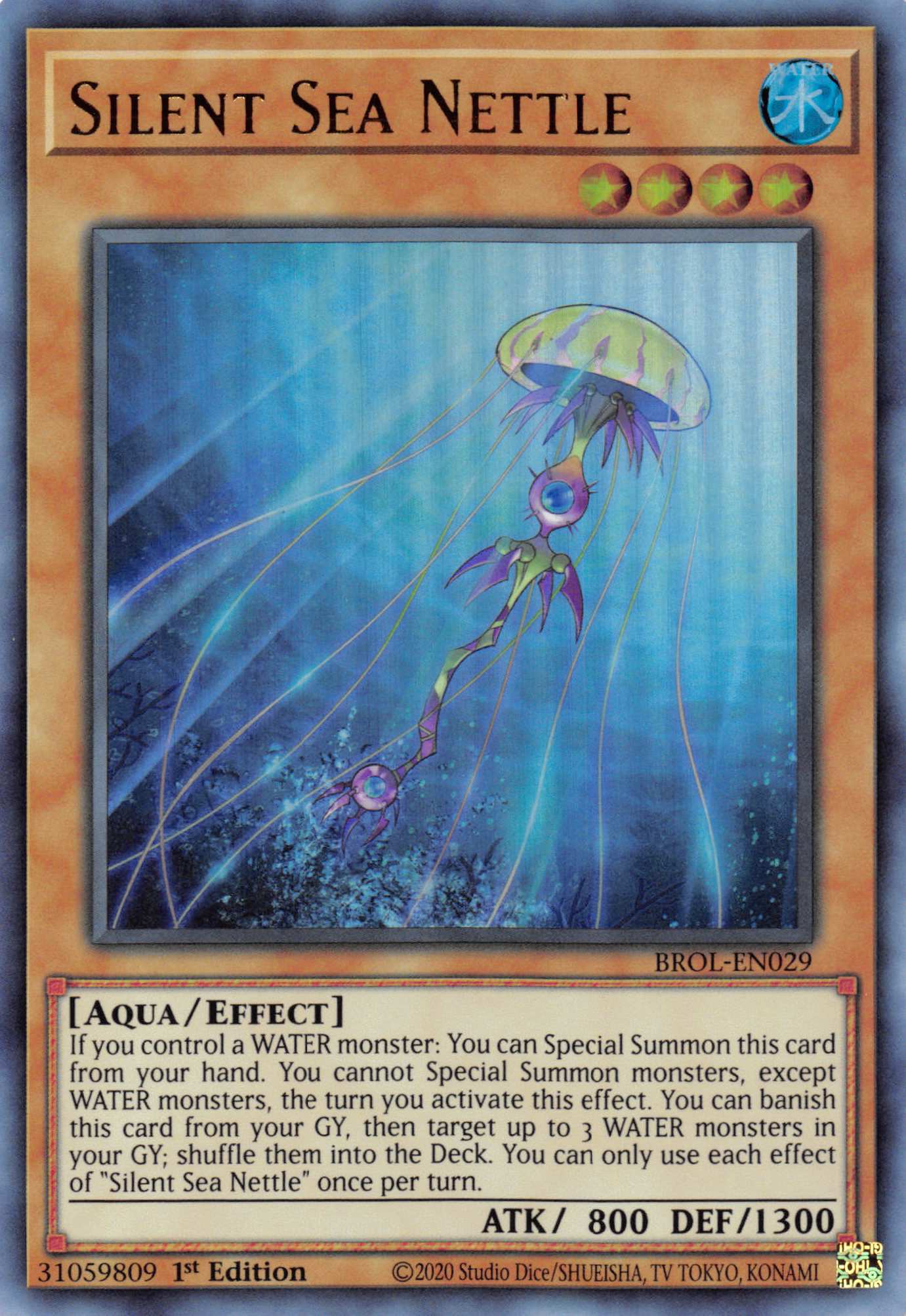 Silent Sea Nettle [BROL-EN029] Ultra Rare | Deep Dive Games St. Marys
