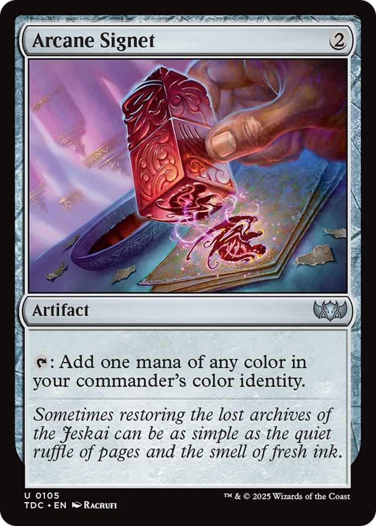 Arcane Signet [Tarkir: Dragonstorm Commander] | Deep Dive Games St. Marys