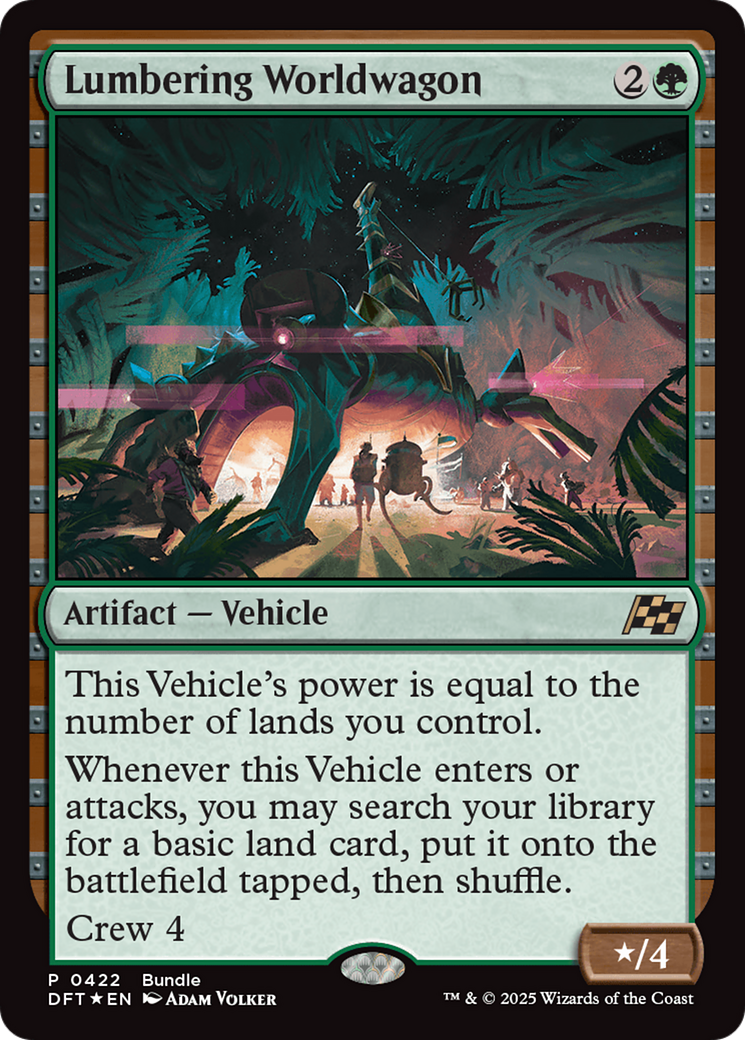 Lumbering Worldwagon (Bundle) [Aetherdrift Promos] | Deep Dive Games St. Marys