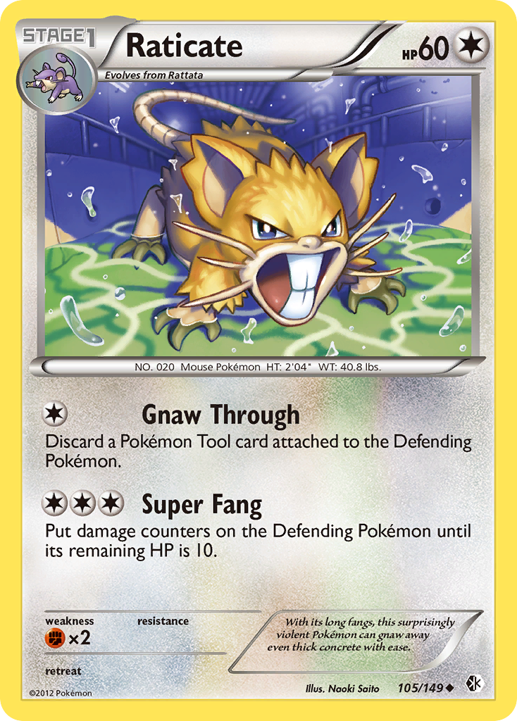 Raticate (105/149) [Black & White: Boundaries Crossed] | Deep Dive Games St. Marys