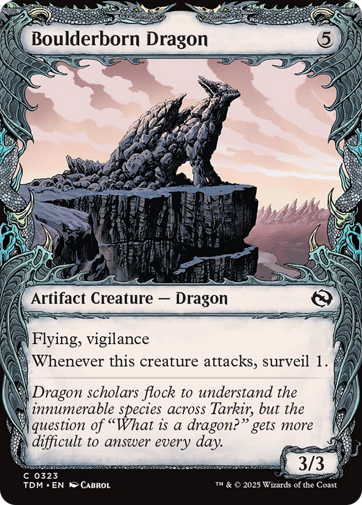 Boulderborn Dragon (Showcase) [Tarkir: Dragonstorm] | Deep Dive Games St. Marys