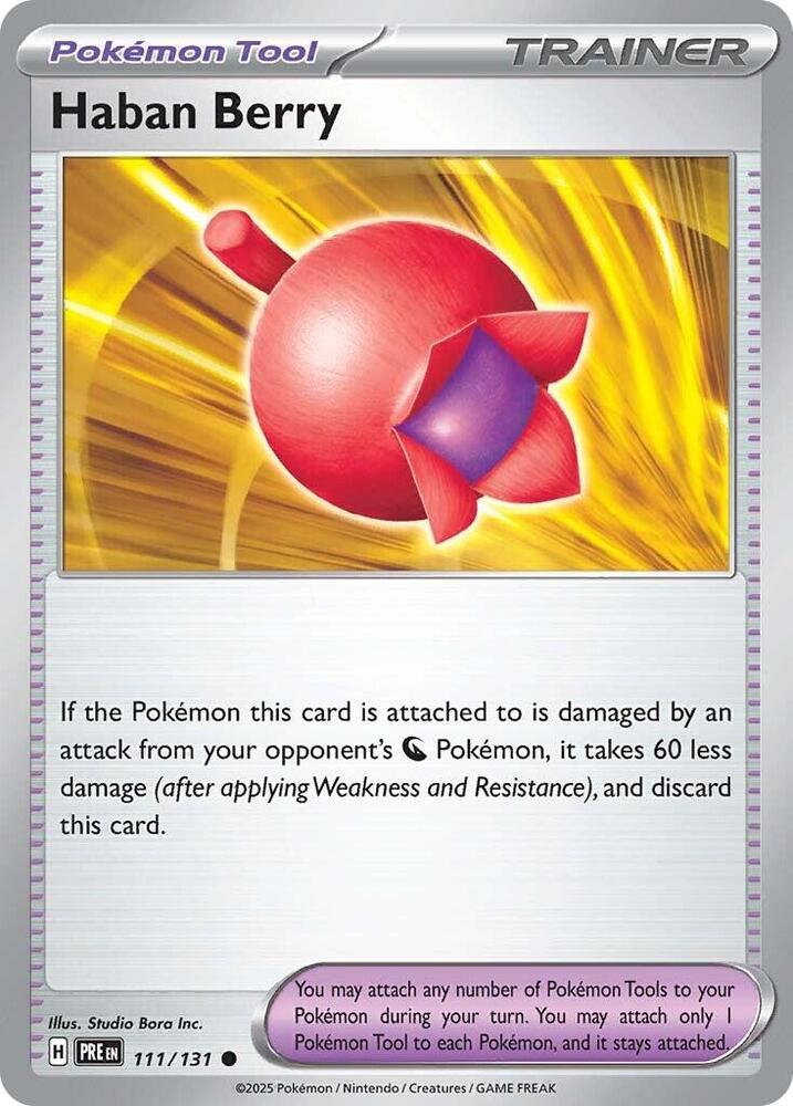 Haban Berry (111/131) [Scarlet & Violet: Prismatic Evolutions] | Deep Dive Games St. Marys