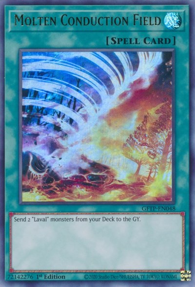 Molten Conduction Field [GFTP-EN048] Ultra Rare | Deep Dive Games St. Marys