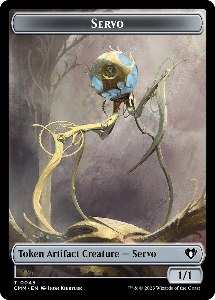 Soldier // Servo Double-Sided Token [Commander Masters Tokens] | Deep Dive Games St. Marys