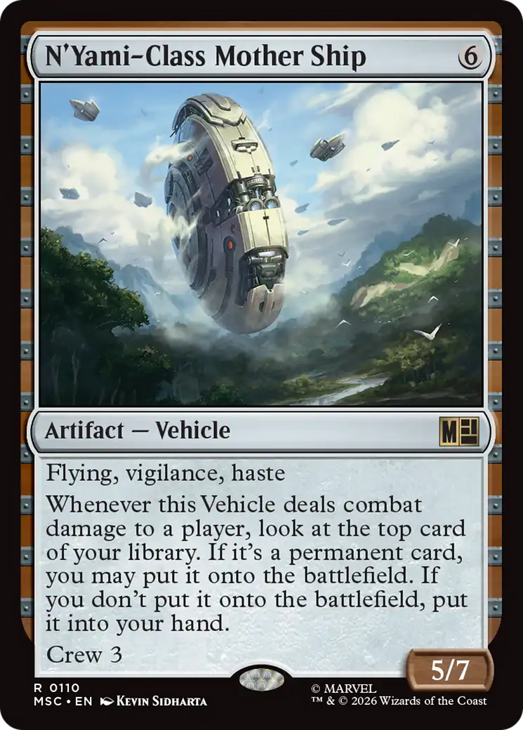 N'Yami-Class Mother Ship (Surge Foil) [Marvel Super Heroes Commander] | Deep Dive Games St. Marys