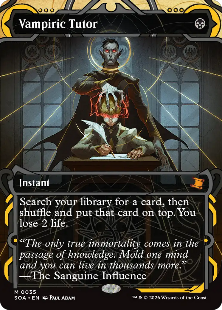Vampiric Tutor [Secrets of Strixhaven: Mystical Archive] | Deep Dive Games St. Marys
