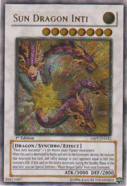 Sun Dragon Inti [ABPF-EN042] Ultimate Rare | Deep Dive Games St. Marys