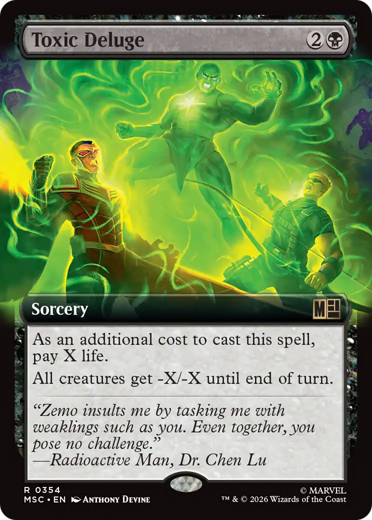 Toxic Deluge (Extended Art) [Marvel Super Heroes Commander] | Deep Dive Games St. Marys