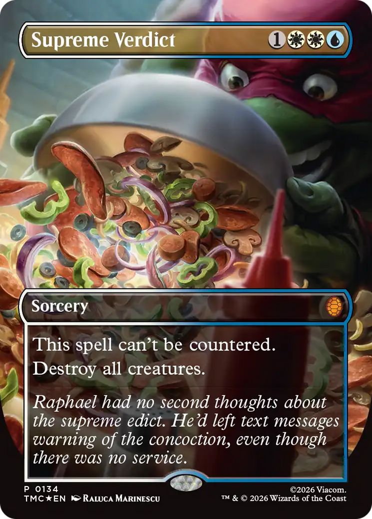 Supreme Verdict (Borderless) [Teenage Mutant Ninja Turtles Promos] | Deep Dive Games St. Marys