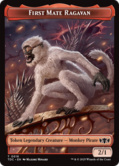 First Mate Ragavan // Treasure Double-Sided Token [Tarkir: Dragonstorm Commander Tokens] | Deep Dive Games St. Marys