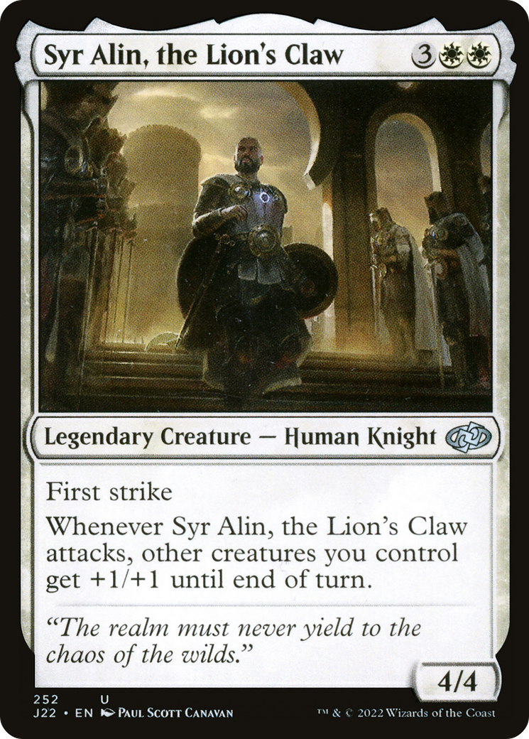 Syr Alin, the Lion's Claw [Jumpstart 2022] | Deep Dive Games St. Marys
