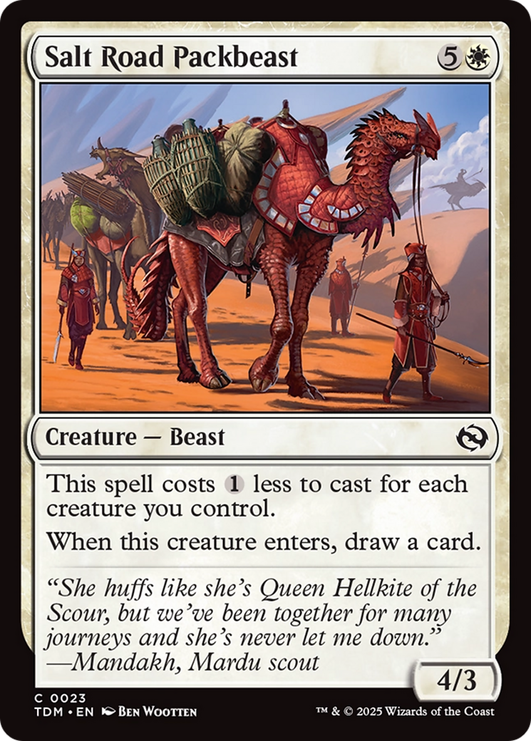 Salt Road Packbeast [Tarkir: Dragonstorm] | Deep Dive Games St. Marys