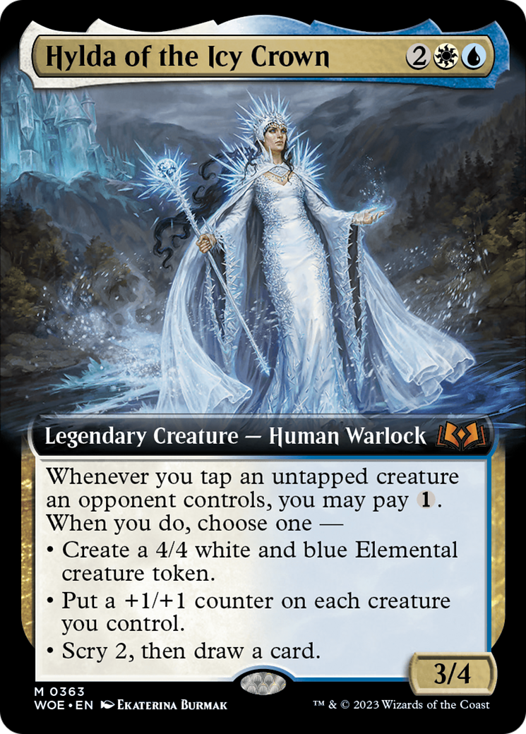 Hylda of the Icy Crown (Extended Art) [Wilds of Eldraine] | Deep Dive Games St. Marys