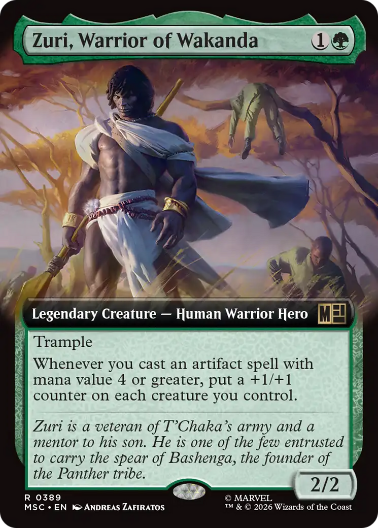 Zuri, Warrior of Wakanda (Extended Art) [Marvel Super Heroes Commander] | Deep Dive Games St. Marys