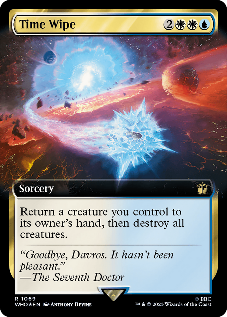 Time Wipe (Extended Art) (Surge Foil) [Doctor Who] | Deep Dive Games St. Marys