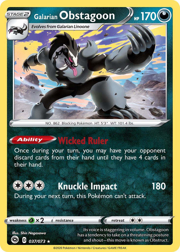 Galarian Obstagoon (037/073) [Sword & Shield: Champion's Path] | Deep Dive Games St. Marys