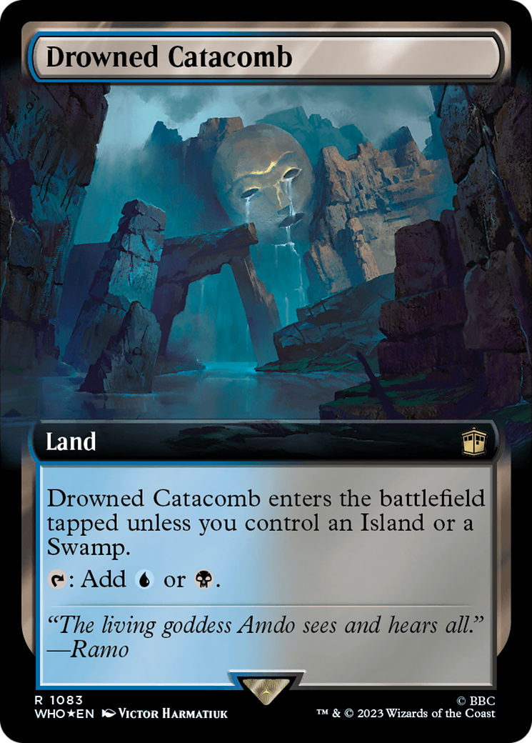 Drowned Catacomb (Extended Art) (Surge Foil) [Doctor Who] | Deep Dive Games St. Marys