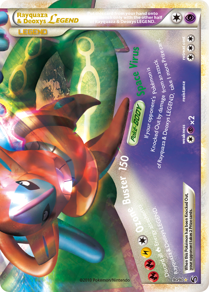 Rayquaza & Deoxys LEGEND (90/90) [HeartGold & SoulSilver: Undaunted] | Deep Dive Games St. Marys