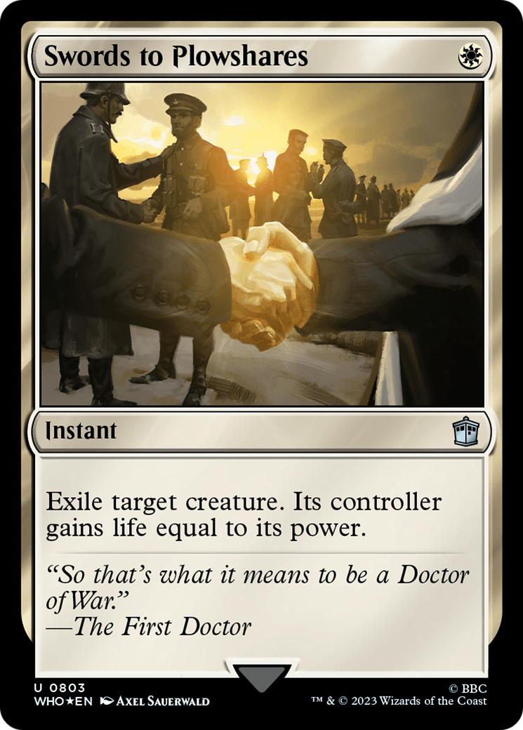 Swords to Plowshares (Surge Foil) [Doctor Who] | Deep Dive Games St. Marys