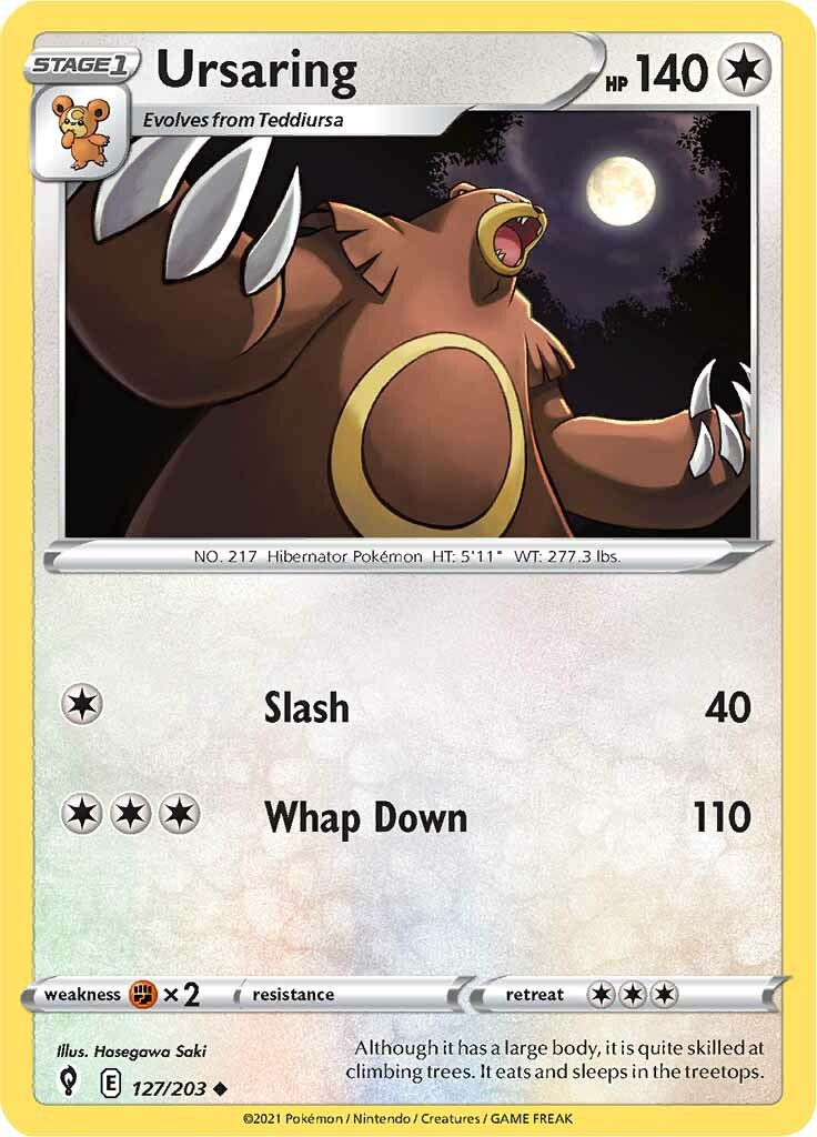 Ursaring (127/203) [Sword & Shield: Evolving Skies] | Deep Dive Games St. Marys