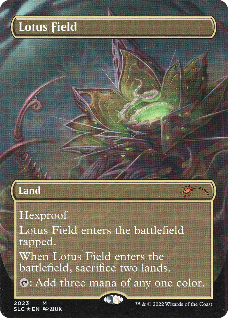 Lotus Field (Borderless) [Secret Lair Countdown Kit] | Deep Dive Games St. Marys